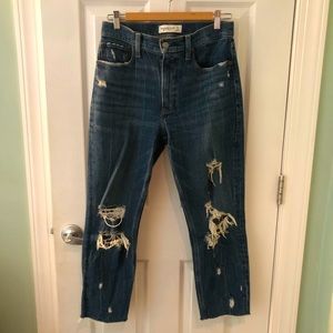 Abercrombie Destroyed Mom Jeans